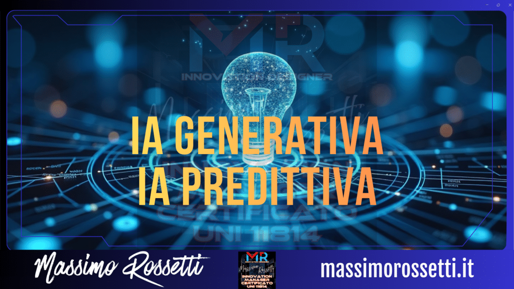 IA GENERATIVA IA PREDITTIVA